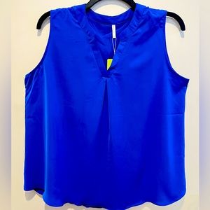 Women’s NWTS Anyhold Chiffon V-Neck Sleeveless Blouse Tank Top 2XL
